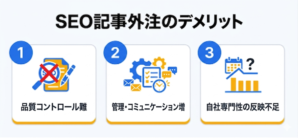 オウンドメディア外注の完全ガイド｜費用相場・選び方・成功のコツ｜外注する3つのデメリットと対策